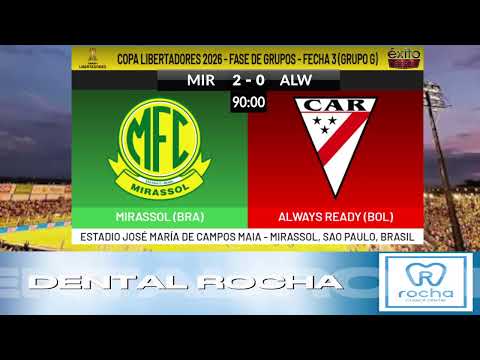 EN VIVO: EXITO SPORTS - 🟡🟢 MIRASSOL vs ALWAYS READY ⚪️🔴
