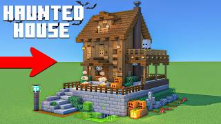 Minecraft Tutorial: How To Make An Abandoned Haunted House | Halloween House "Including Interior"