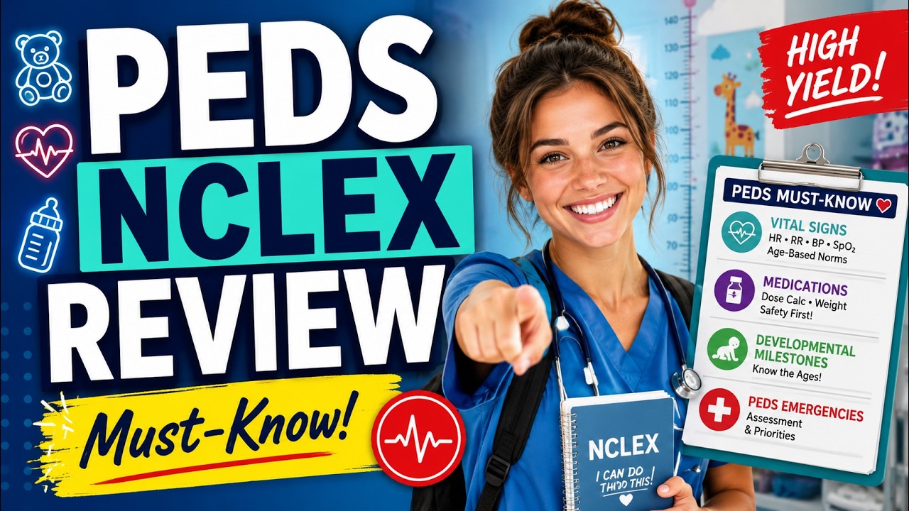 Pediatric NCLEX Review: Prioritization, Emergencies, Milestones & Med Safety