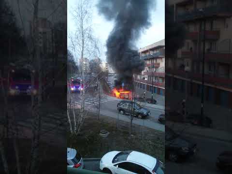 pożar śmietnika lublin