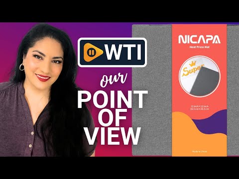 Nicapa Heat Press Mat （12x12 inch ）for Cricut Easypress/Easypress 2 Craft Heating Transfer Vinyl HTV Ironing Insulation Heating Mats 12x12in - WTI product video review