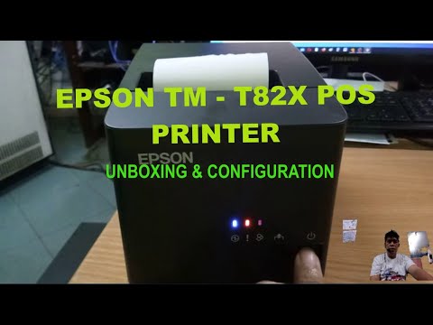 EPSON TM T82X ETHERNET MODEL AUTOCUT BILLING PRINTER  UNBOXING & IP ADDRESS PC CONFIGURATION
