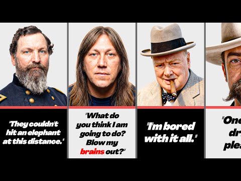 🥴 The WEIRDEST and Most IRONIC Last Words in History