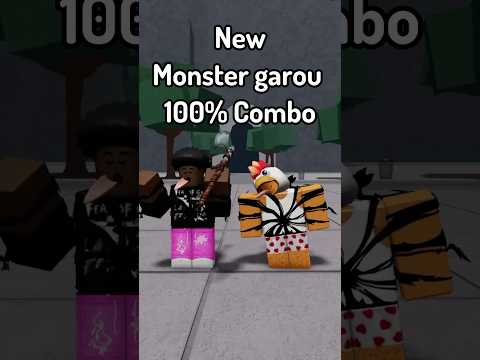 NEW monster garou 100% combo #roblox  #tsb  #thestrongestbattlegrounds #combo