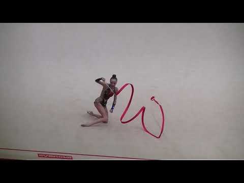 Bravikova Juliia (RUS)  ribbon   Qual  Grand Prix Moscow 2018