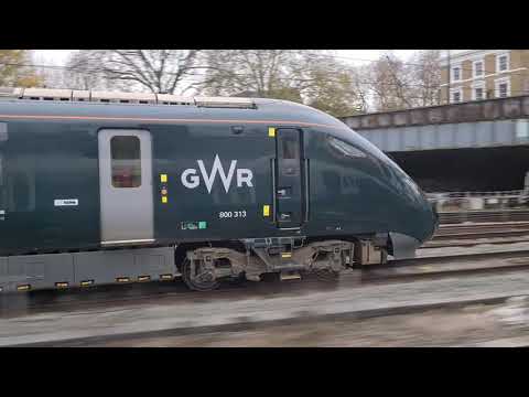 Tain class 802s GWR. Leaving Paddington.