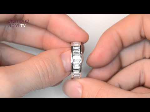 HG45 522JUY - GRACE 18K White Gold 3.00CT H/SI Diamond Eternity Rings