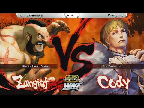 WNF classic: SSF4:2012 Krash (Cody) vs SnakeEyez (Zangief) HYPE MATCH!