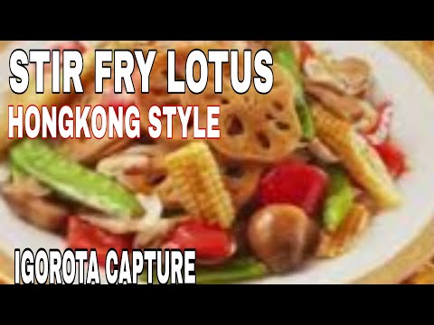 HOW TO STIR FRY LOTUS ROOT & LILLY BULB WITH OYSTER SAUCE  LEE KUM KEE/CHINESE COOKING STYLE