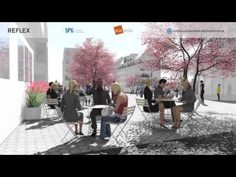 Visualisering av detaljplan Nykvarn Centrum HD