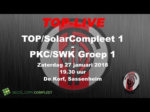 TOP/SolarCompleet 1 tegen PKC/SWK Groep 1, zaterdag 27 januari 2018