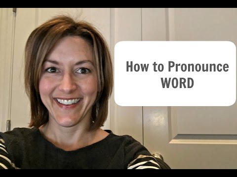 Part of a video titled How to Pronounce WORD - American English Pronunciation Lesson