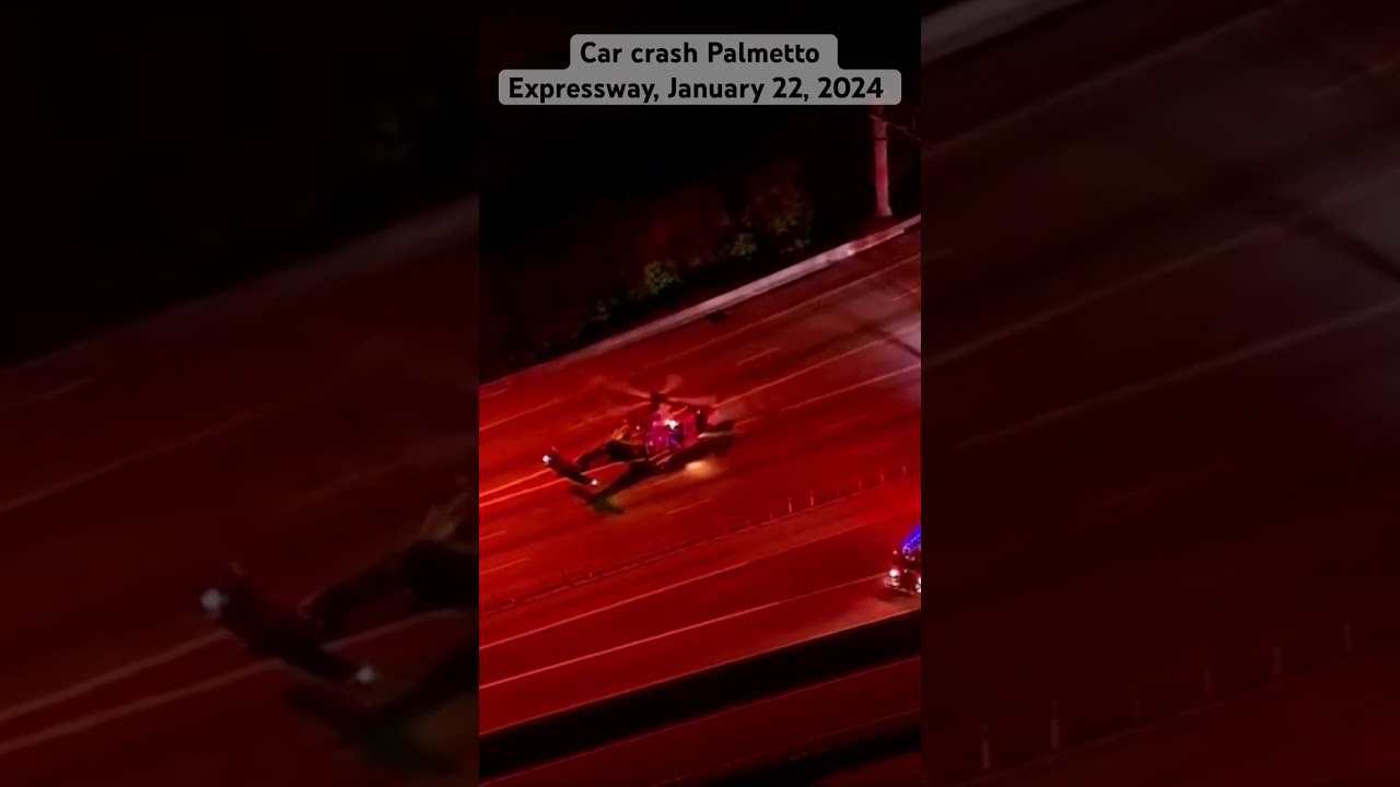 Car crash Palmetto Expressway, January 22, 2024