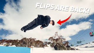 Doing CRAZY FLIPS In FULL SNOW GEAR!