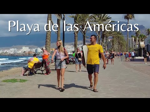 Walk in Playa de las Américas | Tenerife | Canary Islands | Spain 4K