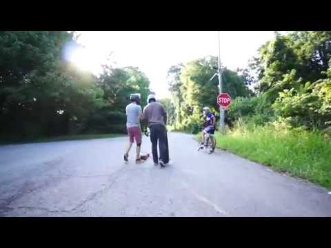 Longboard vs Bicycle Race
