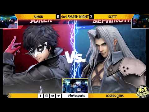 SSBU - 4o4 Smash Night 8 - 4o4| Omega (Joker) vs MVG| ScAtt (Sephiroth) - Losers Semi-Final