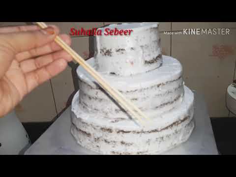 Easy 3tier colourfull rosette birthday cake making at home /Suhaila Sebeer/ simple receipies