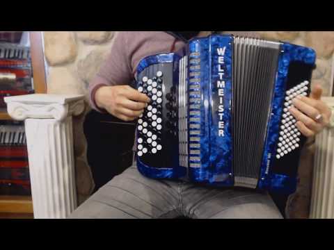 WELTROM603BBL - Blue Weltmeister Romance 603 Chromatic Button Accordion B System LMM 60 72 $2999