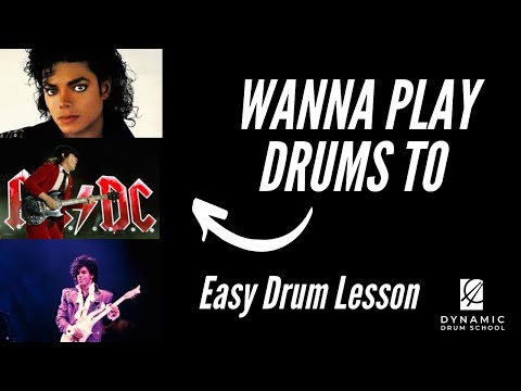 Free Beginner Drum Lesson - Your First Eighth Note Drum Beat and Lesson - Part One