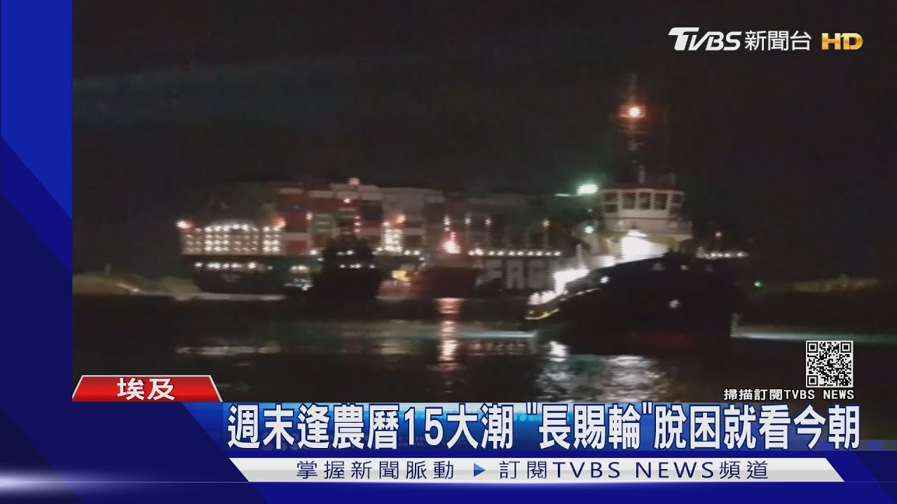 終於動了!「長賜輪」卡運河五天 小移17m