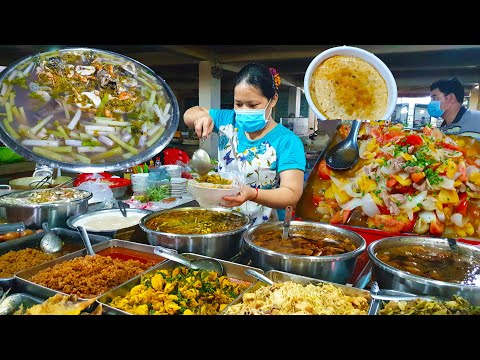 Real Atmosphere And People Activities At PC Market -  Everyday Fresh Foods For Sales