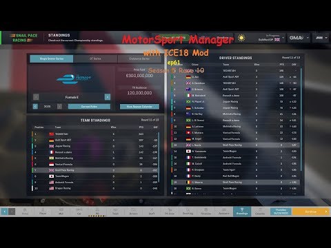MotorSport Manager with ICE18 Mod ep61 Season 5 Race 10