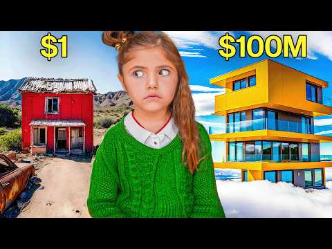 I Survived $1 vs $100,000,000 House!