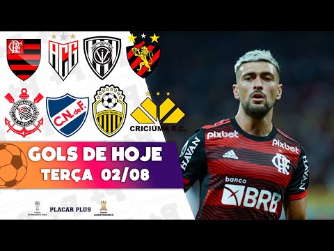 TODOS OS GOLS DESTA TERÇA-FEIRA 02/08/22 | GOLS PELA LIBERTADORES, SULAMERINACA E SÉRIE B
