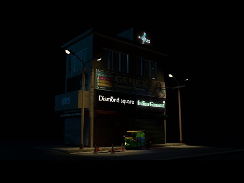 Isometric City Night