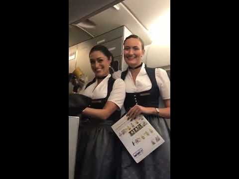 Departure LUFTHANSA Oktoberfest München in Bavarian Language