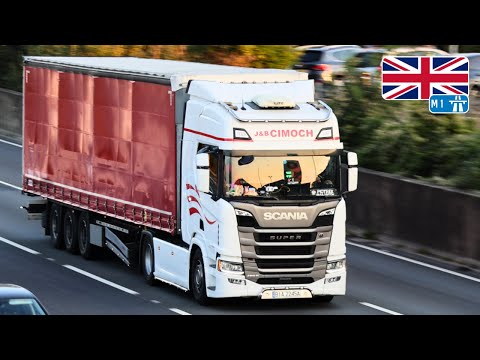 [ 4K ] M1 Truck Spotting - UK: Vol. 74