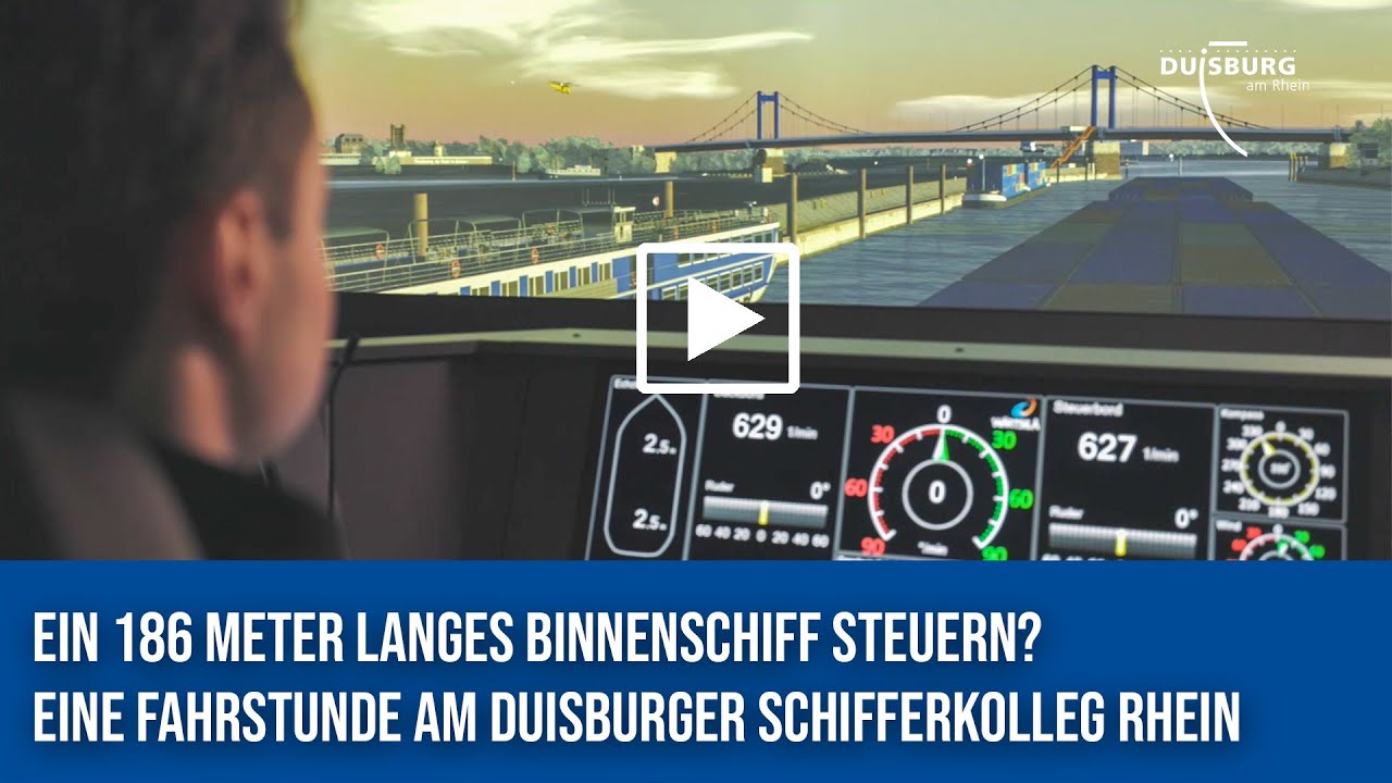 Flachwasserfahrsimulators SANDRA II im Schiffer-Berufskolleg RHEIN in Duisburg-Homberg