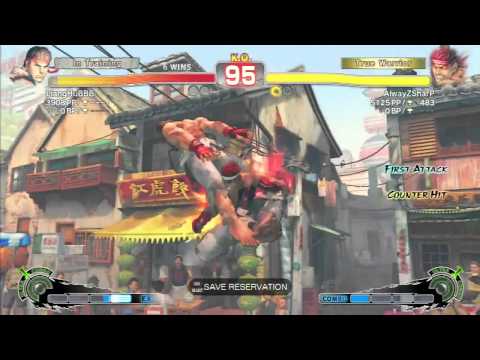 LiangHuBBB vs AlwayZSharP SSFIV AE 2012 Matches