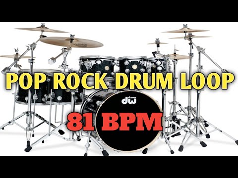 POP ROCK DRUM LOOP | 81 BPM