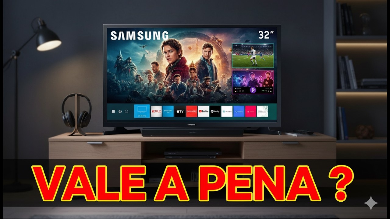 Miniatura da avaliação em vídeo de Smart TV Samsung 32 Polegadas HD Tizen N5300