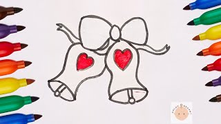 🛎️ Draw a Bell | Easy Bell Drawing for Kids & Beginners 🎨|#drawing #stepbystepdrawing