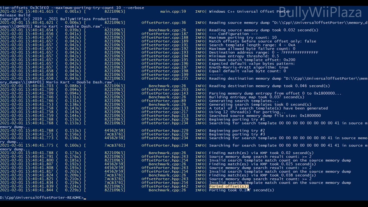 Universal Offset Porter Engine (Powerful Configurable Offset Porting Utility)