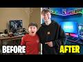 Surprising A 12 Year Old With His DREAM Gaming Setup
