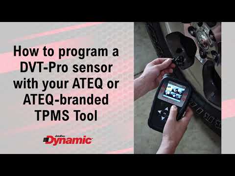 How to program a DVT-PRO TPMS Sensor with your ATEQ or ATEQ-branded TPMS Tool