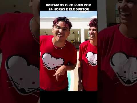 IMITAMOS O ROBSON POR 24 HORAS E ELE SURTOU #robsonabreu  #dosrosas #emillyvickof