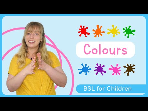 Sign Language for Children | Colours | BSL for Kids