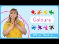 Sign Language For Children Colours BSL For Kids