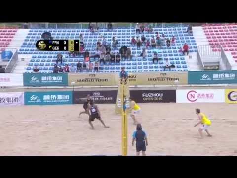 Kour/Rowlandson (FRA) - Böckermann/Flüggen (GER) - Full Match FUZHOU 25.04.2015