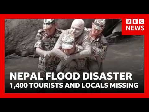 New flood warnings as 1,400 tourists and locals confirmed missing in Nepal  | BBC News
