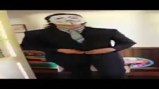 Anonymous walk(Putin walk meme parody)