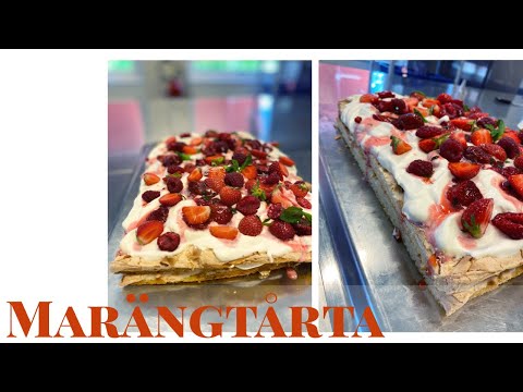 Marängtårta - sätta ihop