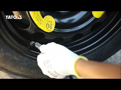 Пистолет для накачки шин YATO с LCD манометром 0.8 MPa, 1/4 (YT-23702)