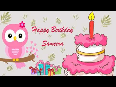 Happy Birthday Sameera Image Wishes General Video Animation