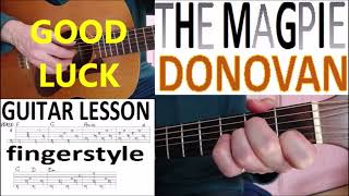 THE MAGPIE - DONOVAN fingerstyle GUITAR LESSON